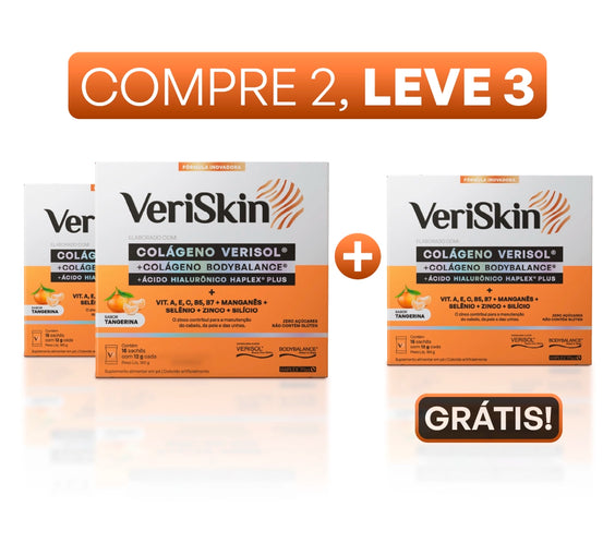 VERISKIN® Colágeno em sachês - Compre 2, Leve 3