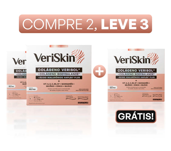 VERISKIN® Colágeno em sachês - Compre 2, Leve 3