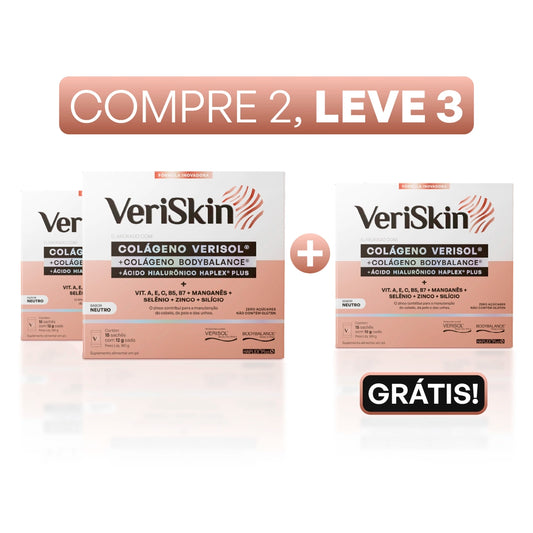 VERISKIN® Colágeno em sachês - Compre 2, Leve 3