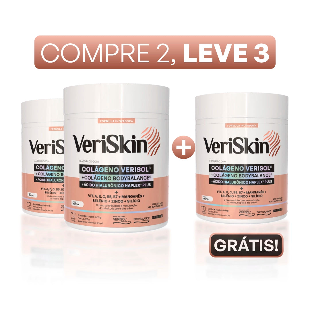 VERISKIN® Colágeno em pote - Compre 2, Leve 3